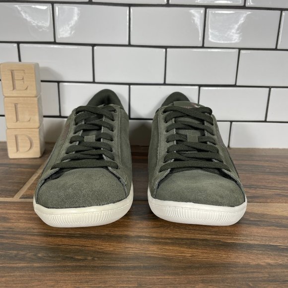 Puma Vikky Womens Size 6 Shoes Green Suede Low Top Casual Trainers Sneakers - Picture 2 of 14